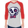 Unisex 50/50 Raglan Three-Quarter Sleeve Tee Thumbnail