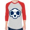 Unisex 50/50 Raglan Three-Quarter Sleeve Tee Thumbnail