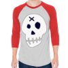 Unisex 50/50 Raglan Three-Quarter Sleeve Tee Thumbnail