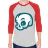 Unisex 50/50 Raglan Three-Quarter Sleeve Tee Thumbnail