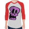 Unisex 50/50 Raglan Three-Quarter Sleeve Tee Thumbnail