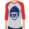 Unisex 50/50 Raglan Three-Quarter Sleeve Tee Thumbnail