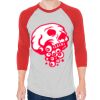 Unisex 50/50 Raglan Three-Quarter Sleeve Tee Thumbnail