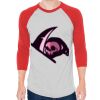 Unisex 50/50 Raglan Three-Quarter Sleeve Tee Thumbnail