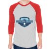 Unisex 50/50 Raglan Three-Quarter Sleeve Tee Thumbnail
