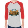 Unisex 50/50 Raglan Three-Quarter Sleeve Tee Thumbnail