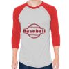 Unisex 50/50 Raglan Three-Quarter Sleeve Tee Thumbnail