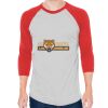 Unisex 50/50 Raglan Three-Quarter Sleeve Tee Thumbnail