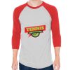 Unisex 50/50 Raglan Three-Quarter Sleeve Tee Thumbnail