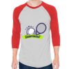 Unisex 50/50 Raglan Three-Quarter Sleeve Tee Thumbnail