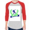 Unisex 50/50 Raglan Three-Quarter Sleeve Tee Thumbnail