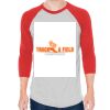 Unisex 50/50 Raglan Three-Quarter Sleeve Tee Thumbnail