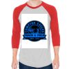 Unisex 50/50 Raglan Three-Quarter Sleeve Tee Thumbnail