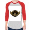 Unisex 50/50 Raglan Three-Quarter Sleeve Tee Thumbnail