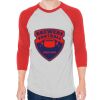 Unisex 50/50 Raglan Three-Quarter Sleeve Tee Thumbnail