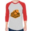 Unisex 50/50 Raglan Three-Quarter Sleeve Tee Thumbnail