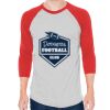Unisex 50/50 Raglan Three-Quarter Sleeve Tee Thumbnail