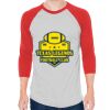Unisex 50/50 Raglan Three-Quarter Sleeve Tee Thumbnail