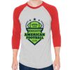 Unisex 50/50 Raglan Three-Quarter Sleeve Tee Thumbnail
