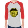 Unisex 50/50 Raglan Three-Quarter Sleeve Tee Thumbnail