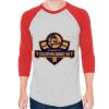 Unisex 50/50 Raglan Three-Quarter Sleeve Tee Thumbnail