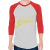 Unisex 50/50 Raglan Three-Quarter Sleeve Tee Thumbnail