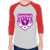 Unisex 50/50 Raglan Three-Quarter Sleeve Tee Thumbnail