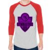 Unisex 50/50 Raglan Three-Quarter Sleeve Tee Thumbnail