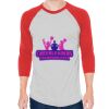 Unisex 50/50 Raglan Three-Quarter Sleeve Tee Thumbnail