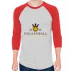Unisex 50/50 Raglan Three-Quarter Sleeve Tee Thumbnail