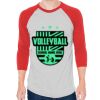Unisex 50/50 Raglan Three-Quarter Sleeve Tee Thumbnail