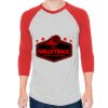 Unisex 50/50 Raglan Three-Quarter Sleeve Tee Thumbnail