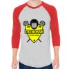 Unisex 50/50 Raglan Three-Quarter Sleeve Tee Thumbnail