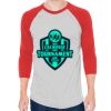 Unisex 50/50 Raglan Three-Quarter Sleeve Tee Thumbnail