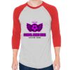 Unisex 50/50 Raglan Three-Quarter Sleeve Tee Thumbnail