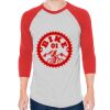 Unisex 50/50 Raglan Three-Quarter Sleeve Tee Thumbnail