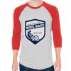 Unisex 50/50 Raglan Three-Quarter Sleeve Tee Thumbnail