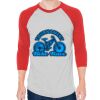 Unisex 50/50 Raglan Three-Quarter Sleeve Tee Thumbnail
