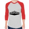Unisex 50/50 Raglan Three-Quarter Sleeve Tee Thumbnail