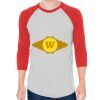 Unisex 50/50 Raglan Three-Quarter Sleeve Tee Thumbnail
