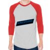 Unisex 50/50 Raglan Three-Quarter Sleeve Tee Thumbnail