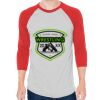 Unisex 50/50 Raglan Three-Quarter Sleeve Tee Thumbnail