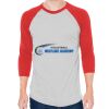 Unisex 50/50 Raglan Three-Quarter Sleeve Tee Thumbnail