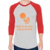 Unisex 50/50 Raglan Three-Quarter Sleeve Tee Thumbnail