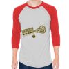 Unisex 50/50 Raglan Three-Quarter Sleeve Tee Thumbnail