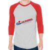 Unisex 50/50 Raglan Three-Quarter Sleeve Tee Thumbnail