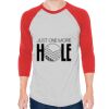 Unisex 50/50 Raglan Three-Quarter Sleeve Tee Thumbnail
