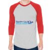 Unisex 50/50 Raglan Three-Quarter Sleeve Tee Thumbnail