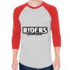 Unisex 50/50 Raglan Three-Quarter Sleeve Tee Thumbnail