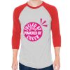 Unisex 50/50 Raglan Three-Quarter Sleeve Tee Thumbnail